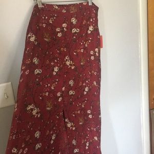 Floral maxi skirt